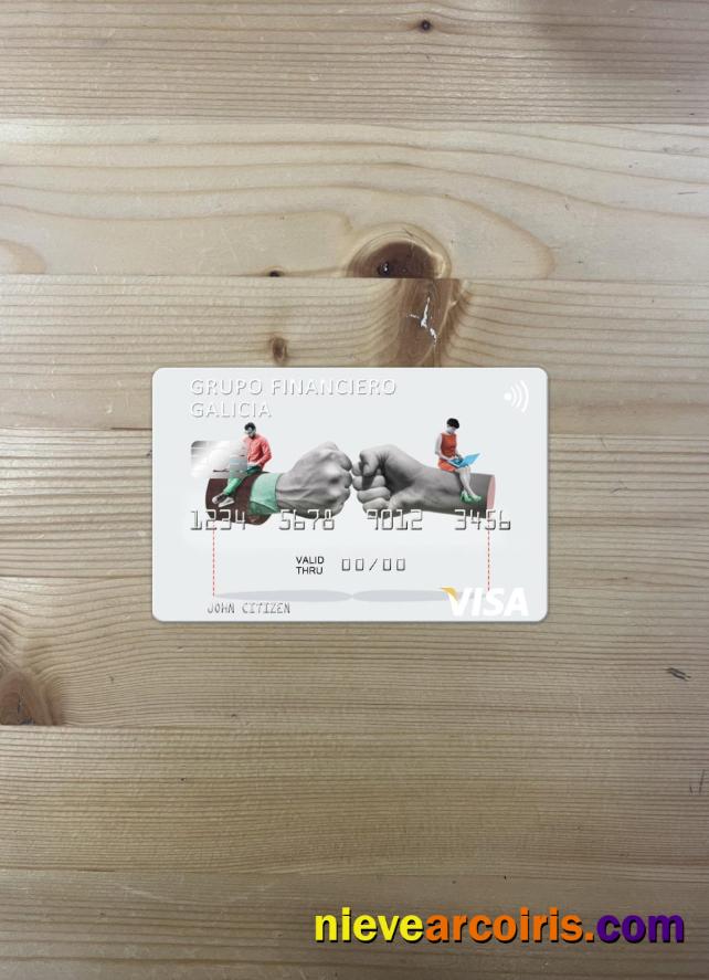 Argentina Grupo Financiero Galicia visa card photolook